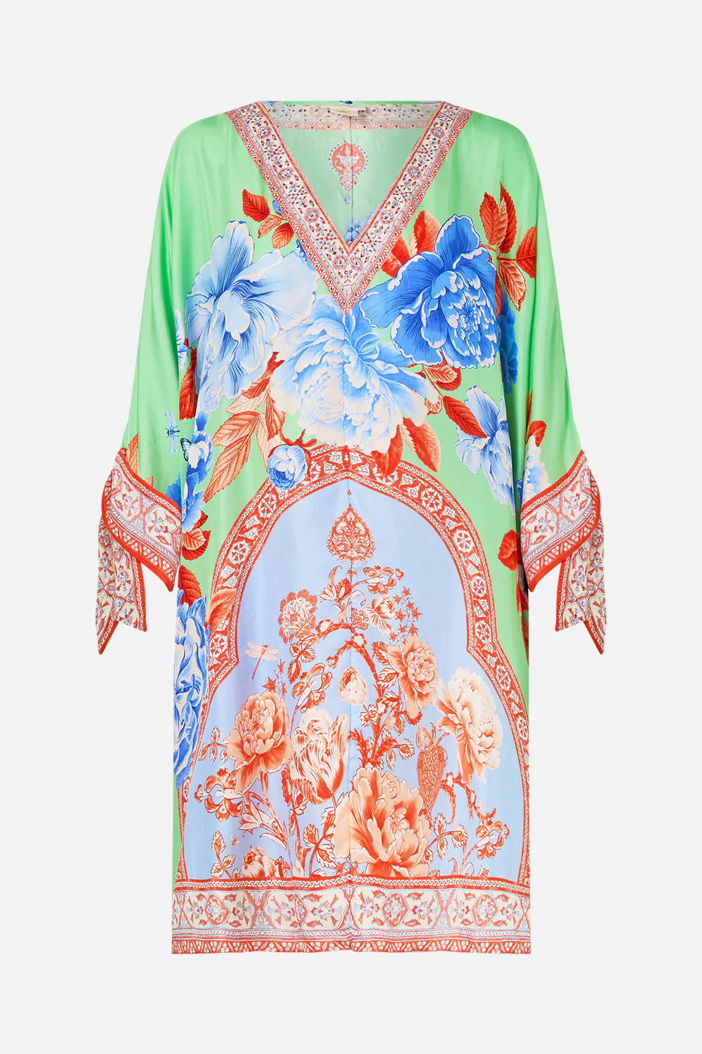 TIE SLEEVE SHORT V NECK KAFTAN TOPKAPI POP - Image 3