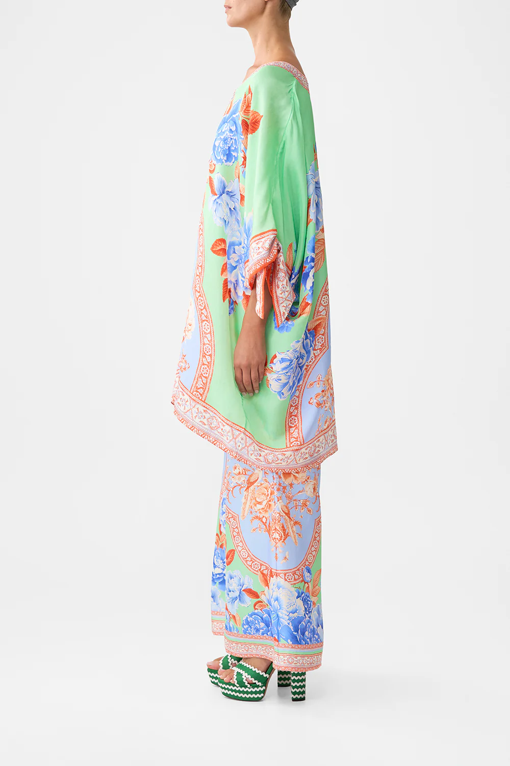 TIE SLEEVE SHORT V NECK KAFTAN TOPKAPI POP - Image 4