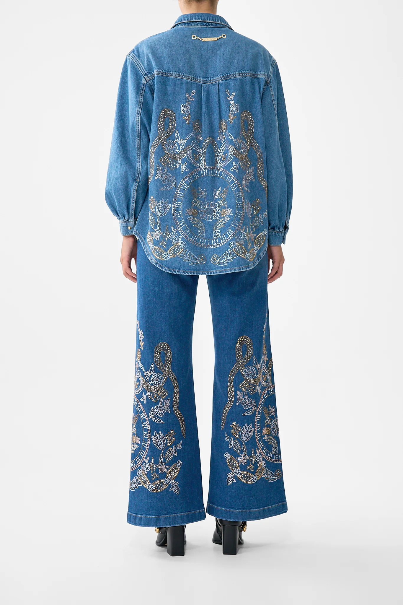 JENNA ACE OF LACE HIGH WAISTED FLARE DENIM - Image 5