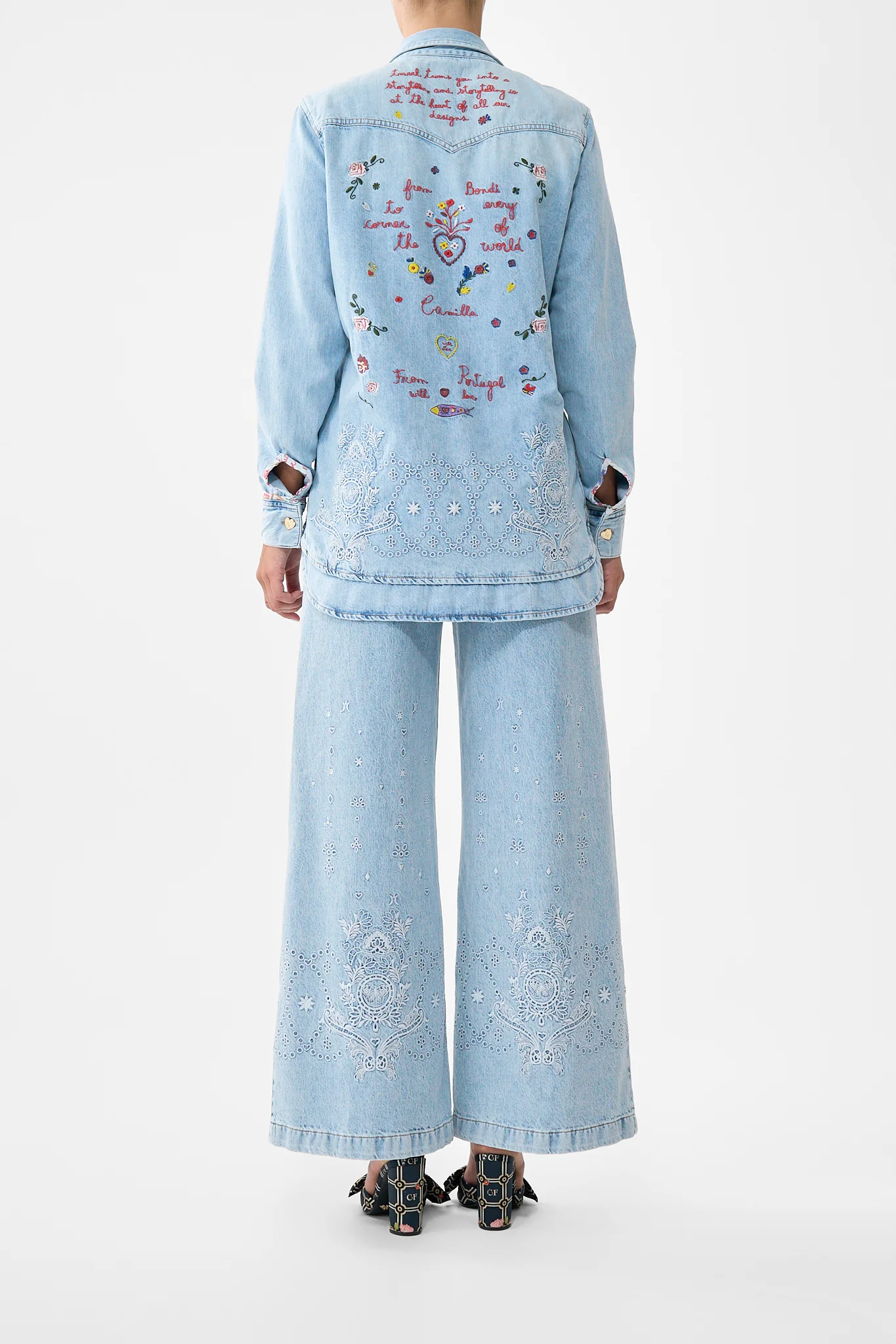 SOPHY KITSCH STITCH RELAXED SHIRT DENIM - Image 5