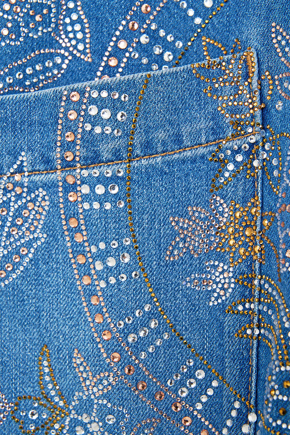 LALITA ACE OF LACE LONG LINE SHIRT DENIM - Image 3