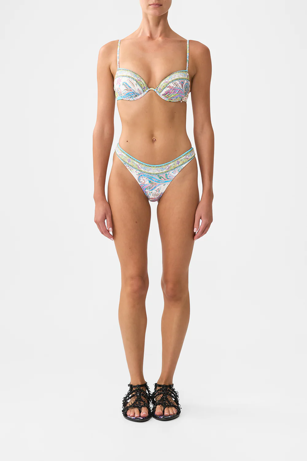 CONTINUOUS UNDERWIRE MOULDED CUP BIKINI TOP MAGIC CARPET RIDE