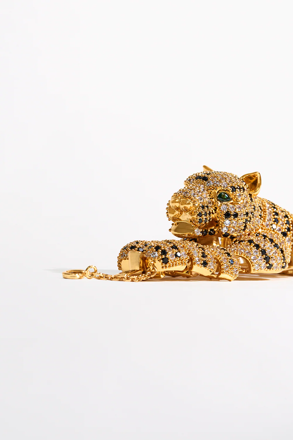 FIERCE FOLKLORE CHEETAH BANGLE GOLD - Image 3