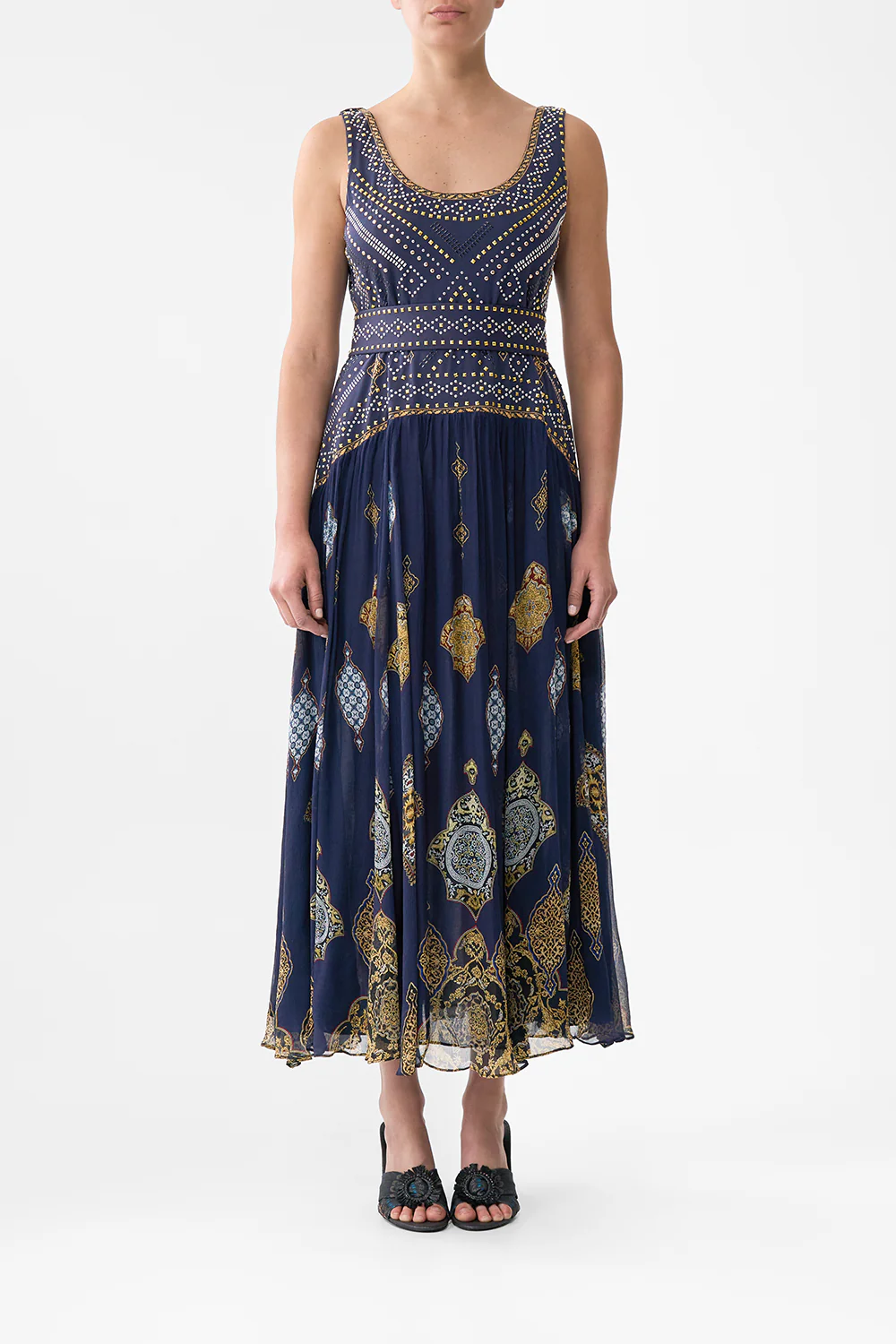 JERSEY TANK DRESS WITH CONTRAST SKIRT THE IMPERIAL GATE