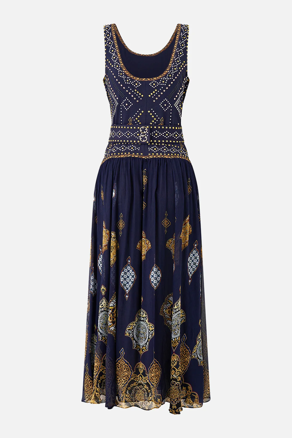 JERSEY TANK DRESS WITH CONTRAST SKIRT THE IMPERIAL GATE - Image 6