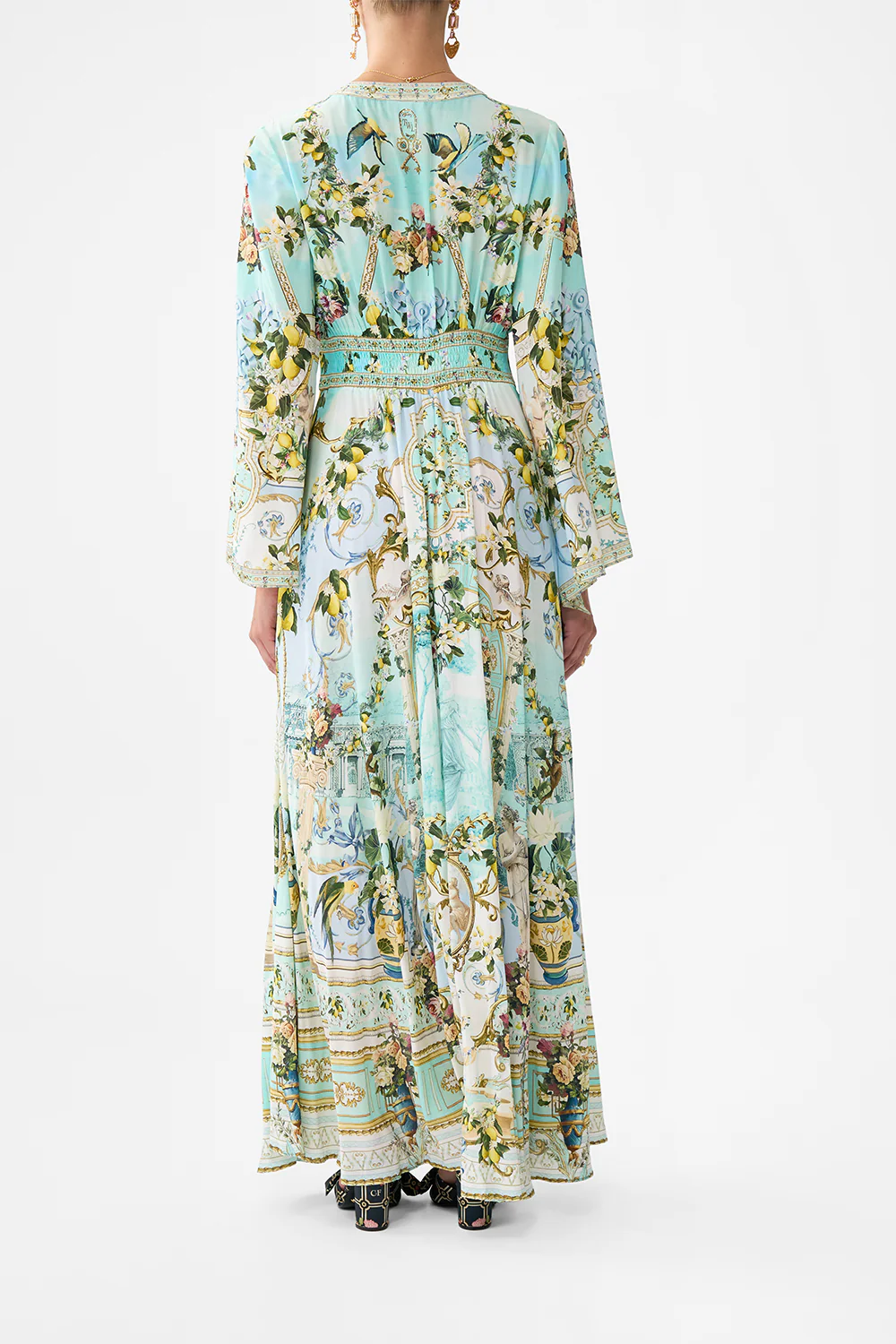 KIMONO SLEEVE DRESS WITH SHIRRING DETAIL VENUS ON A VESPA - Image 2