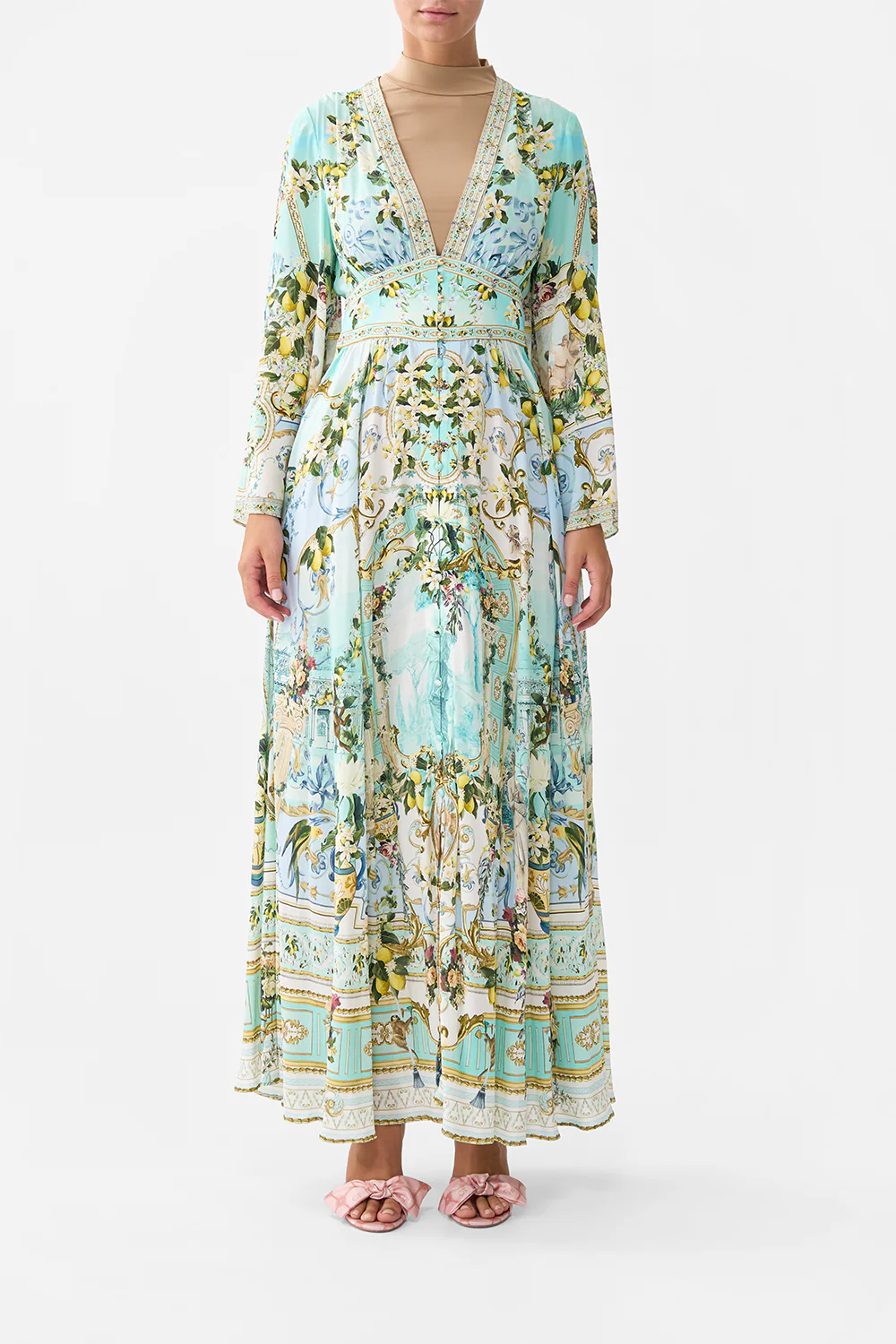 KIMONO SLEEVE DRESS WITH SHIRRING DETAIL VENUS ON A VESPA - Image 8