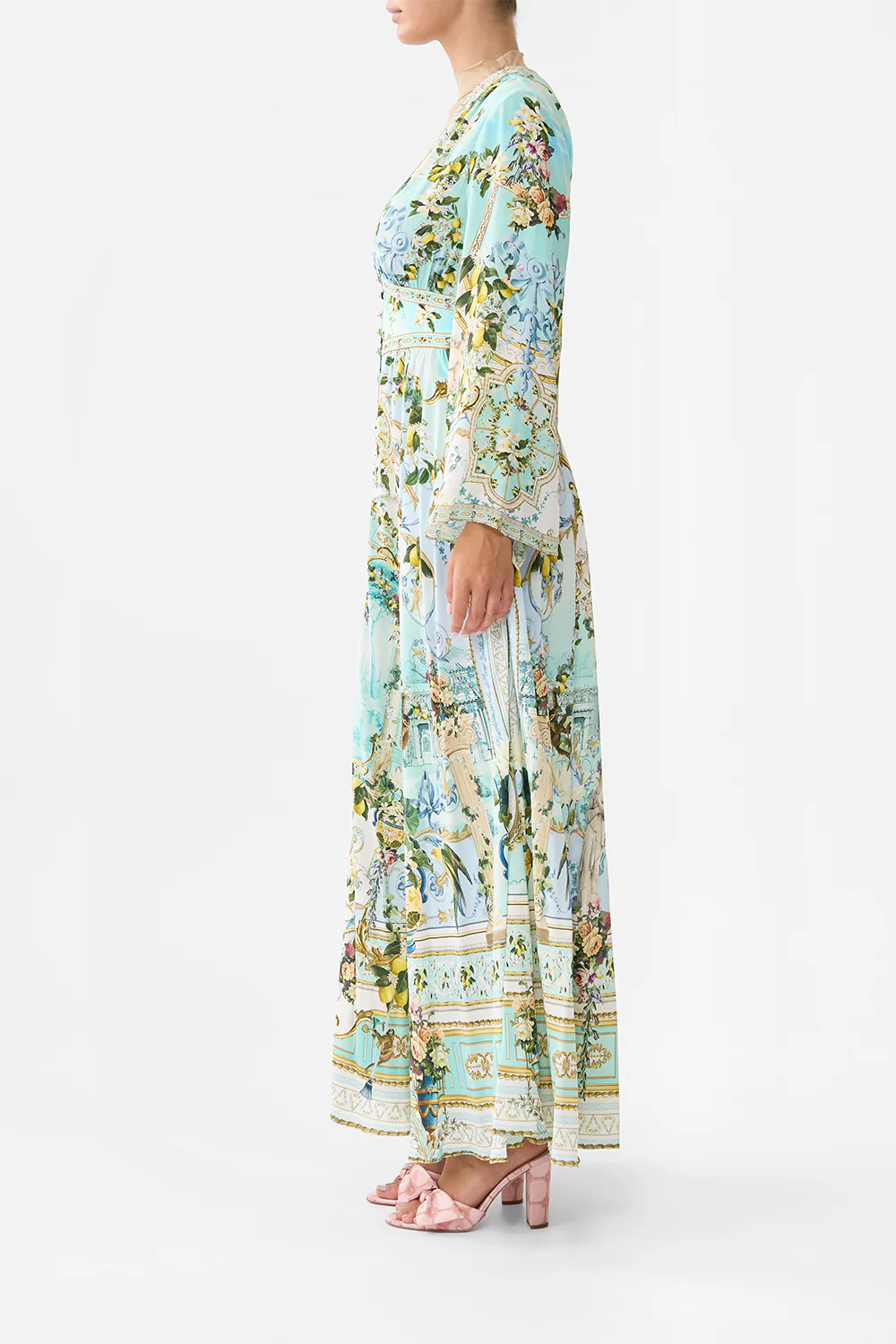 KIMONO SLEEVE DRESS WITH SHIRRING DETAIL VENUS ON A VESPA - Image 9