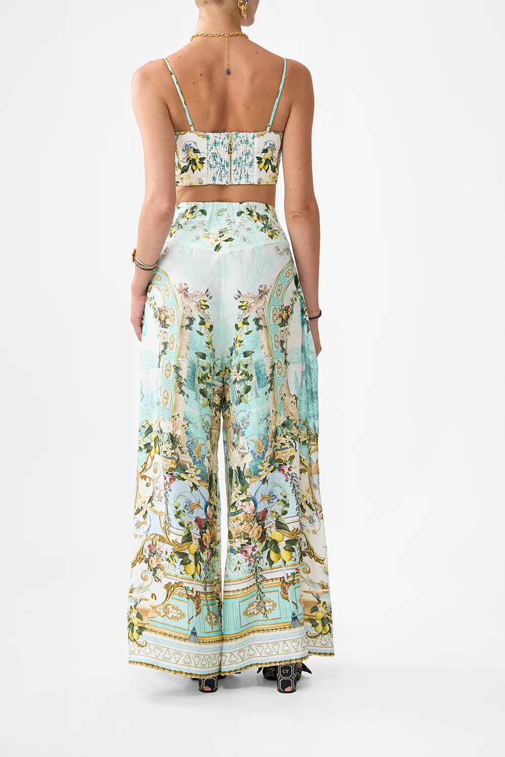 CORSET WAIST WIDE LEG PANT VENUS ON A VESPA - Image 2