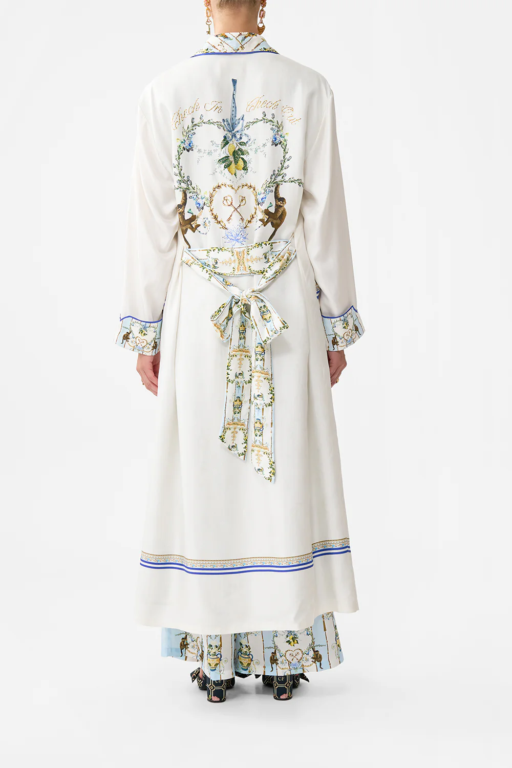 LONG ROBE WITH TIE VENUS ON A VESPA - Image 2