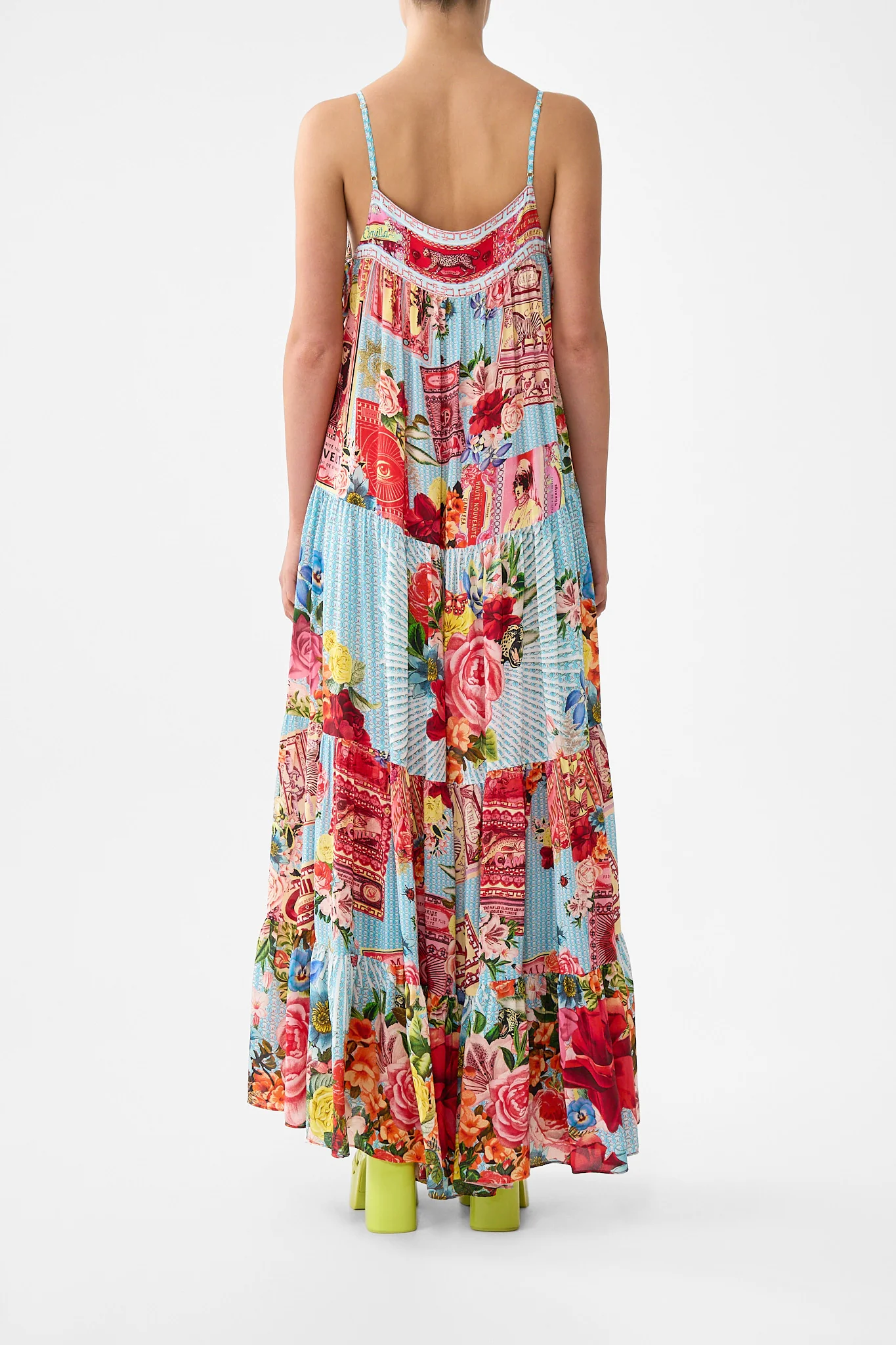 LONG TIERED DRESS WITH BOW TIES PAPERS AND CURIOUS CAPERS - Image 2