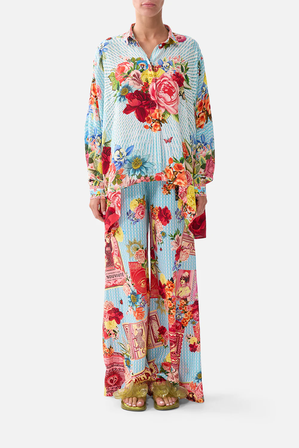 WIDE BODY COLLARED BLOUSE PAPERS AND CURIOUS CAPERS