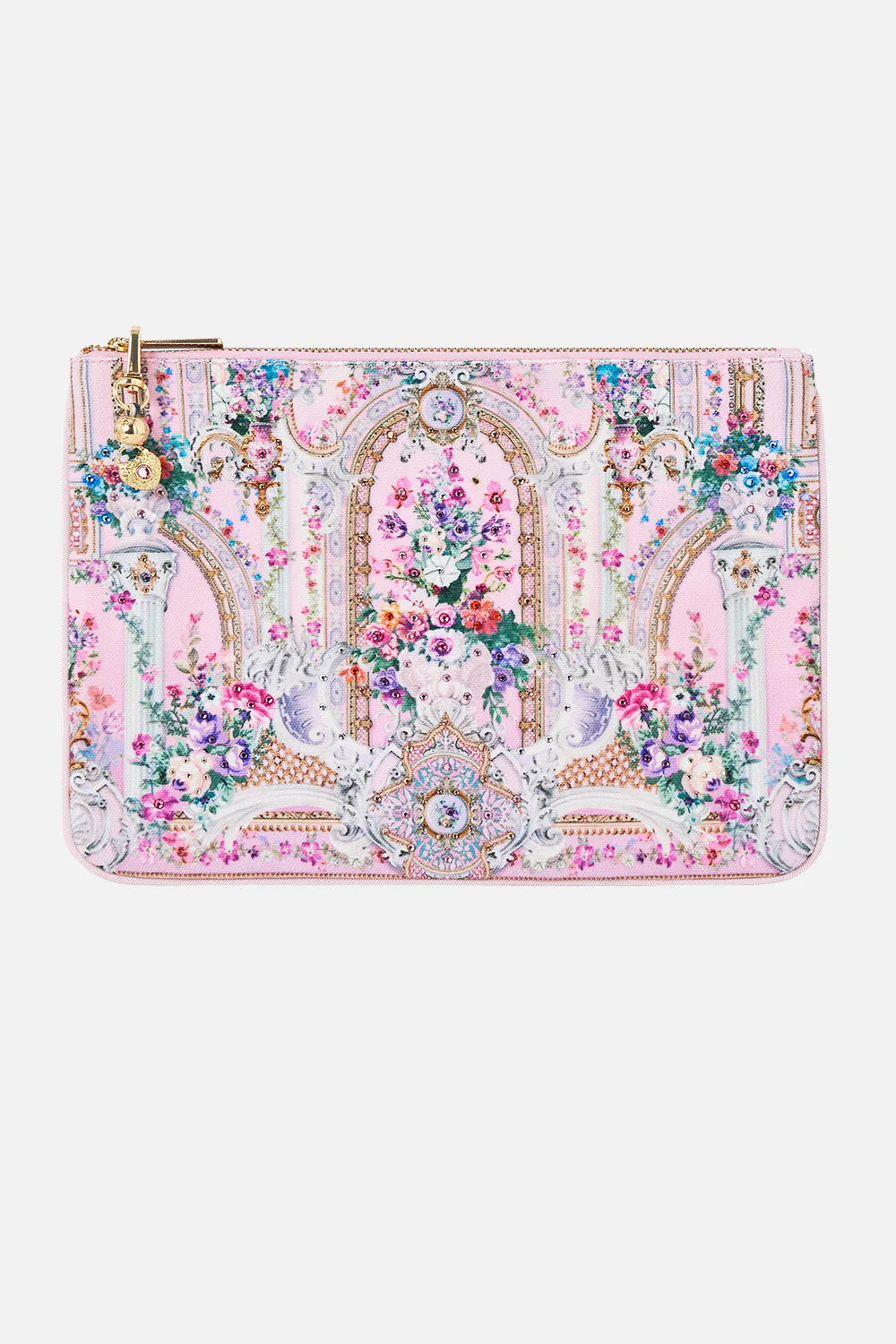 SMALL CANVAS CLUTCH PALATIAL PASTELS