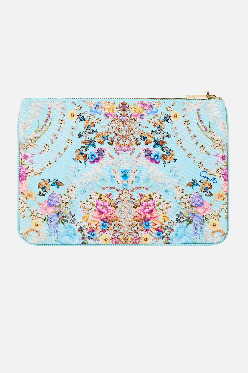 SMALL CANVAS CLUTCH BAZAAR BLOOMS - Image 2