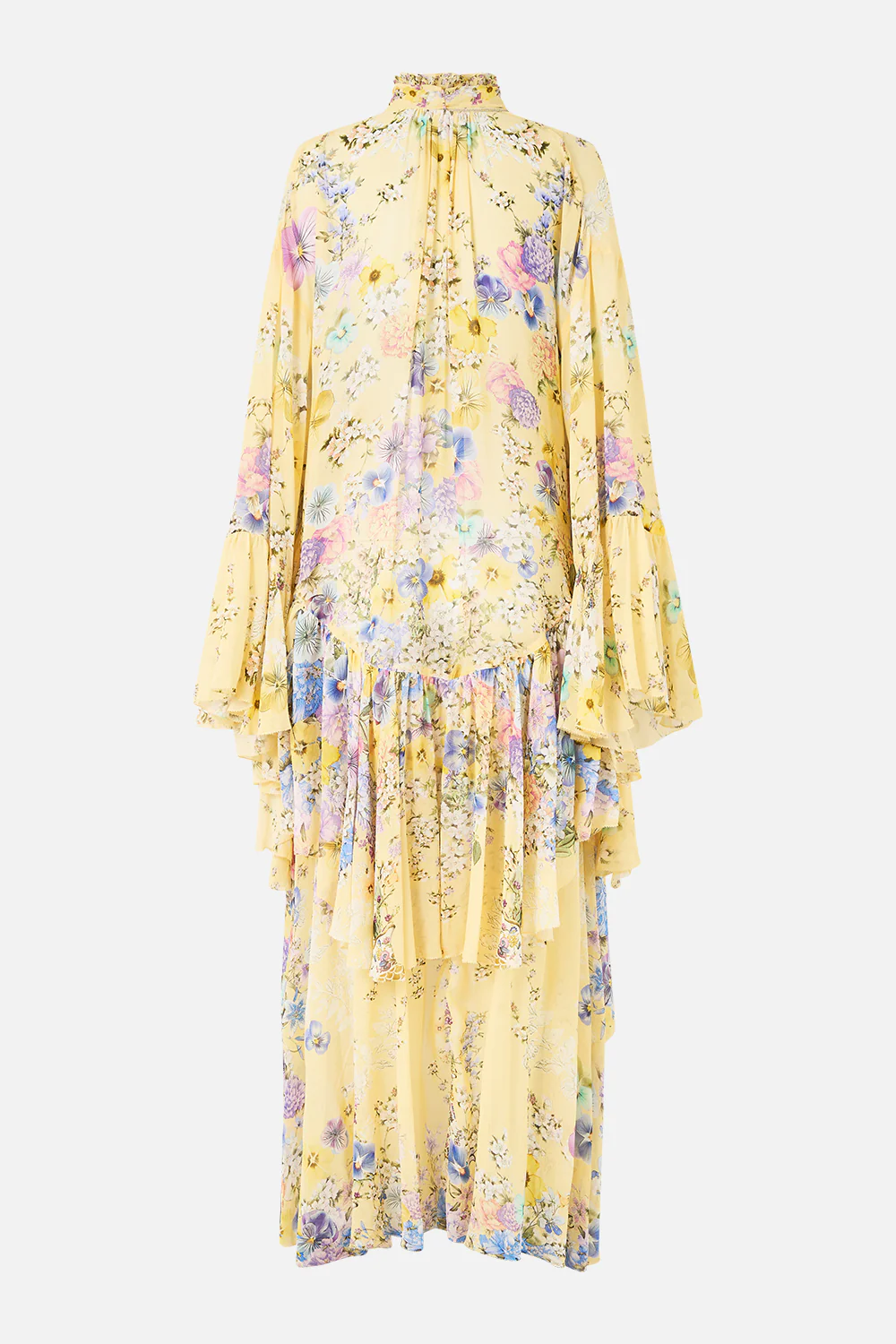 RUFFLE HIGH LOW DRESS WITH LONG SLEEVE DARLING BUDS - Image 8