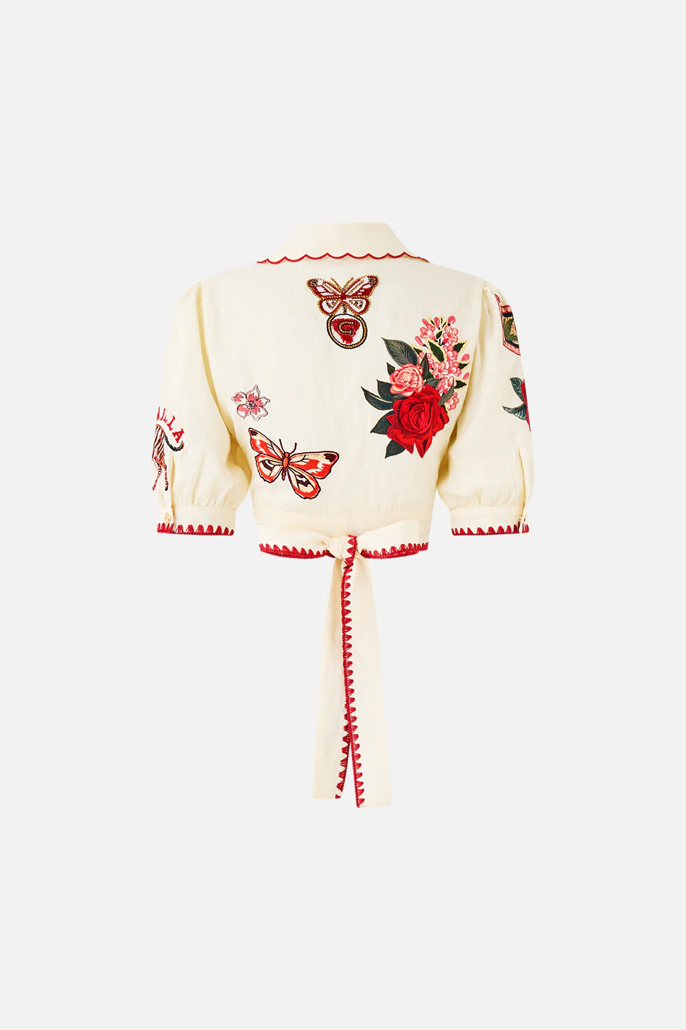 CROPPED TOP WITH TIE FRONT HIGH CLASS HOOKAH - Image 6