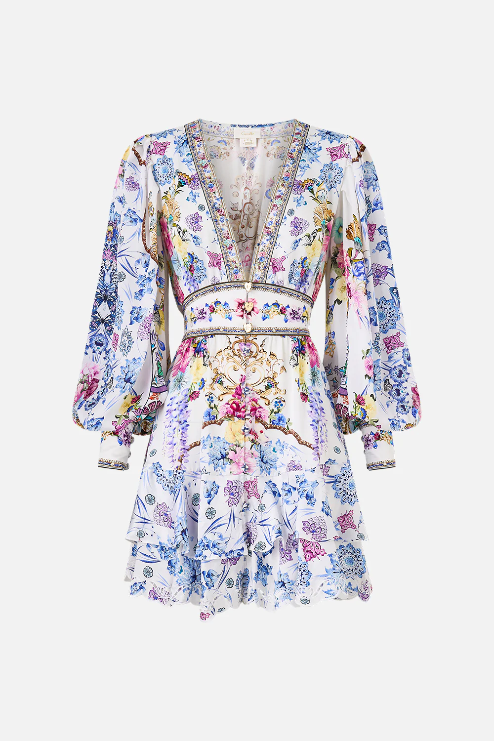 BUTTON FRONT FRILL DRESS ALL ABOUT THAT LACE - Image 3