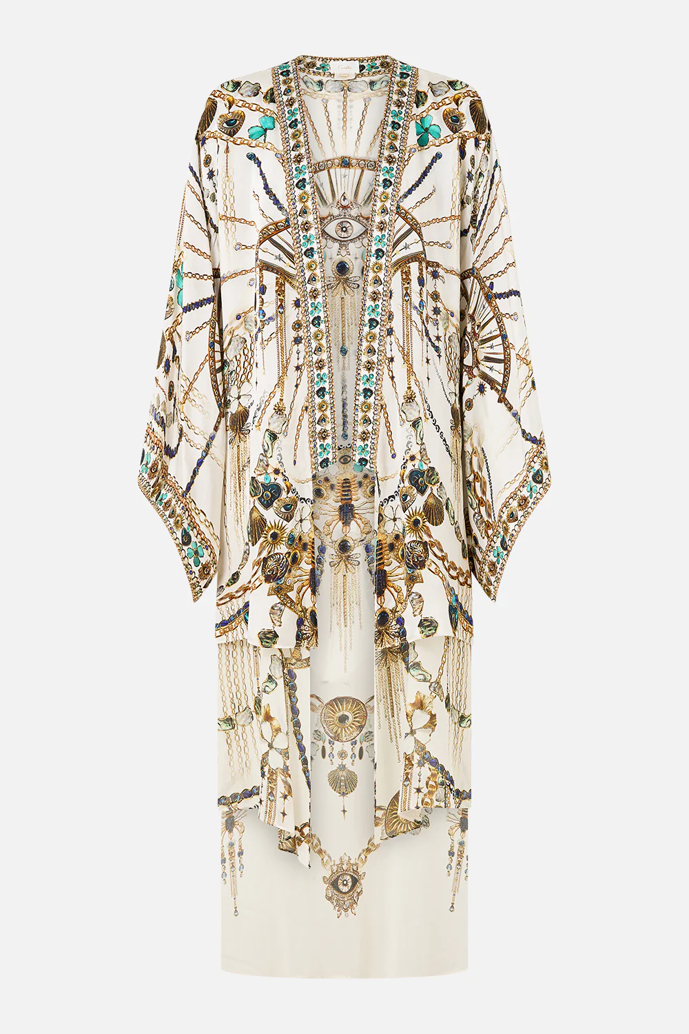 KIMONO WITH LONG UNDERLAYER CHAIN GANG - Image 3