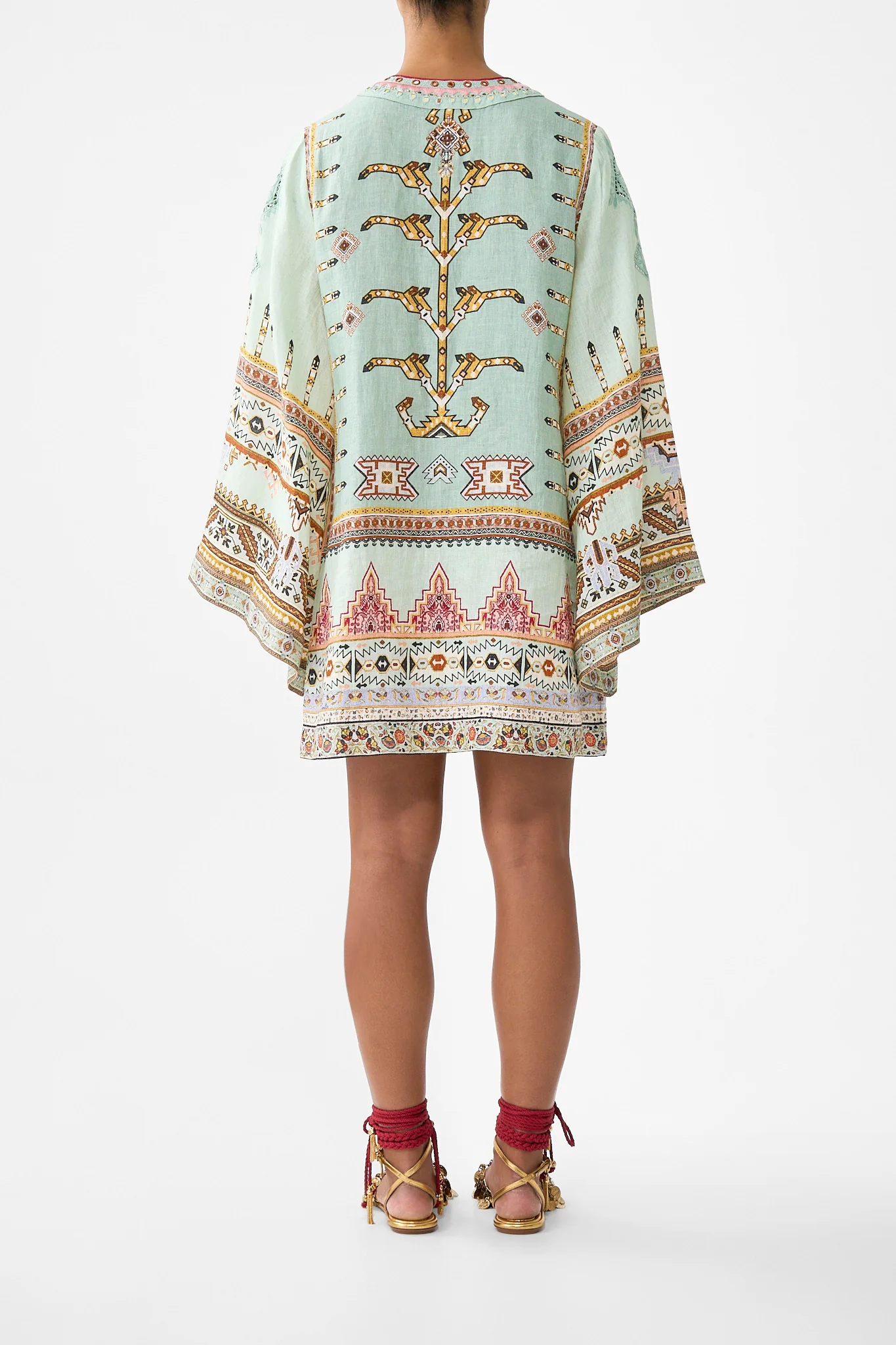 DEEP V-NECK HARDWARE SHORT KAFTAN LEGEND HAS IT - Image 2