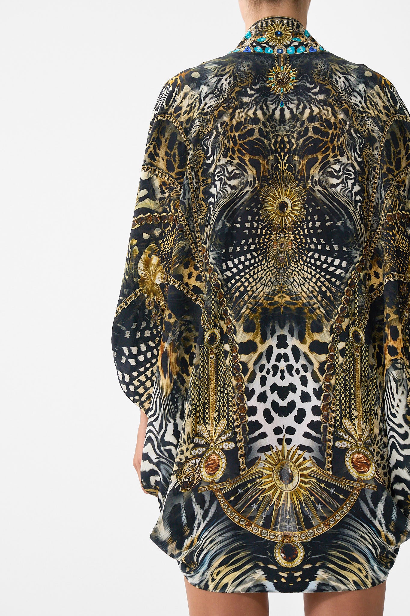 OPEN FRONT CARDI CAPE FELINE FOLKLORE - Image 6