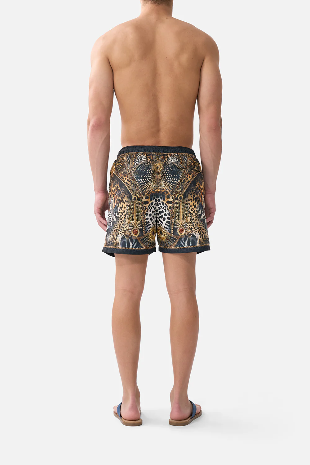 MID LENGTH BOARDSHORT WITH ELASTIC WAIST FELINE FOLKLORE - Image 2