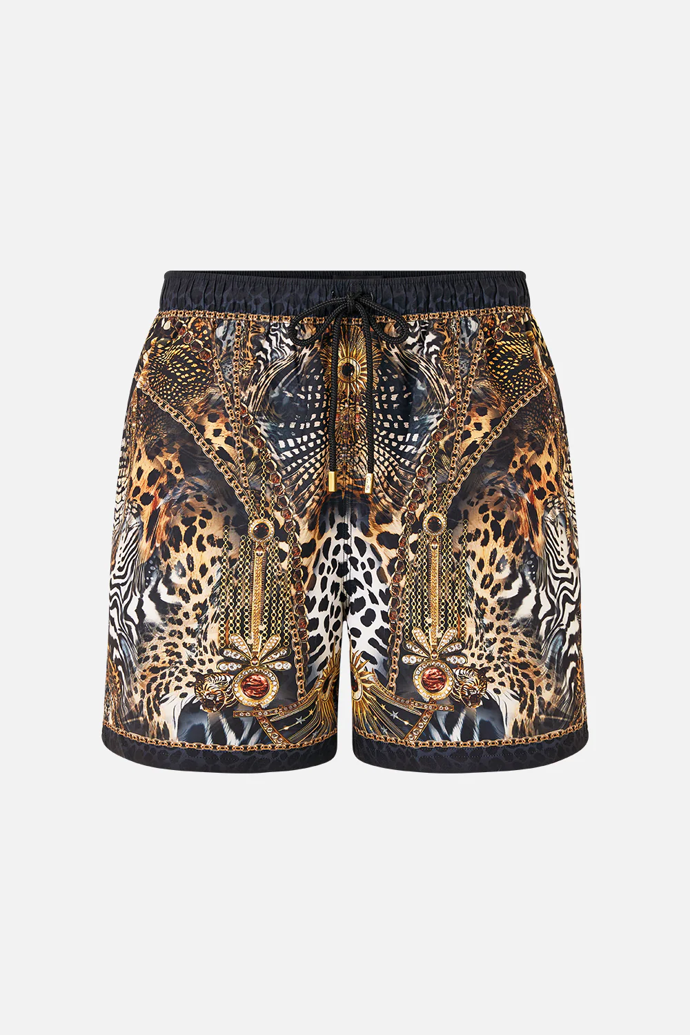 MID LENGTH BOARDSHORT WITH ELASTIC WAIST FELINE FOLKLORE - Image 3