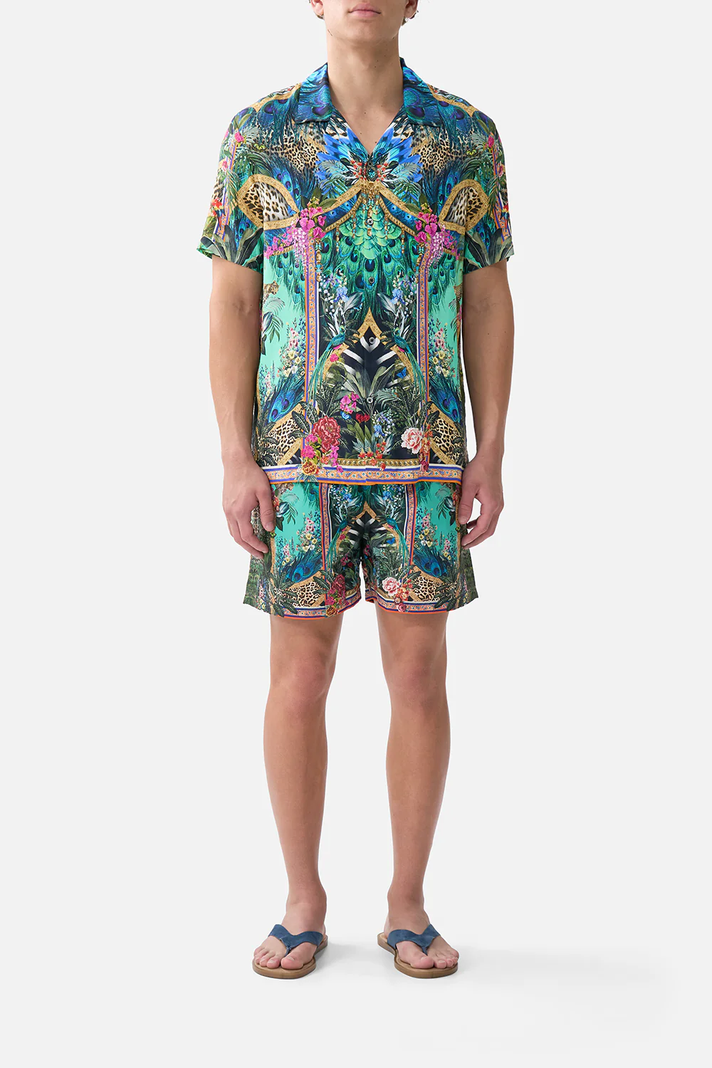 SHORT SLEEVE CAMP COLLARED SHIRT ANIMAL ALCHEMY