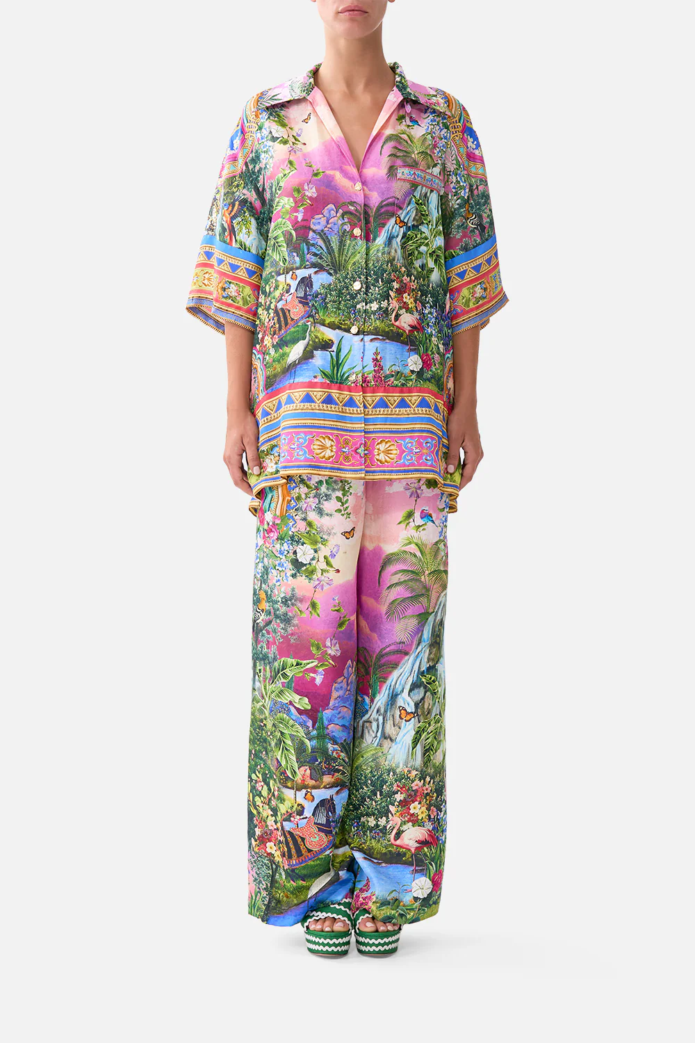 BUTTON FRONT LOUNGE PANT TURKISH DELIGHT
