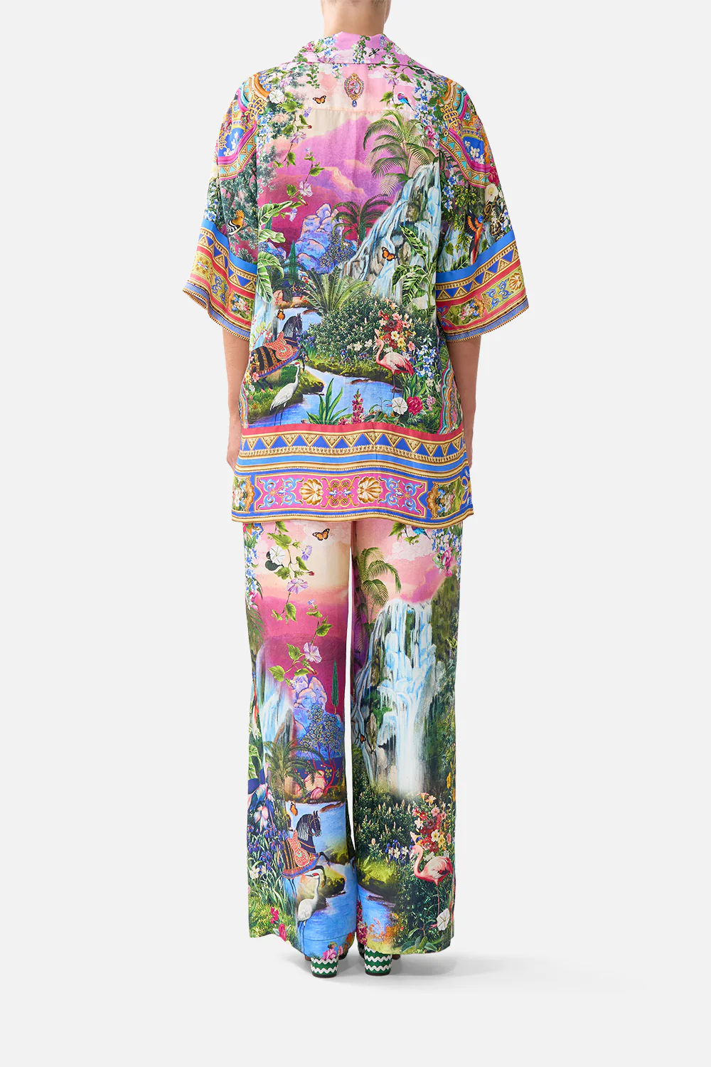 BUTTON FRONT LOUNGE PANT TURKISH DELIGHT - Image 2