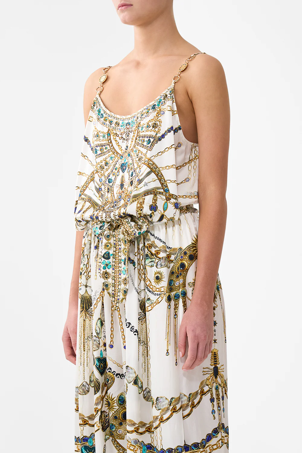 SHOESTRING STRAP JUMPSUIT CHAIN GANG - Image 5