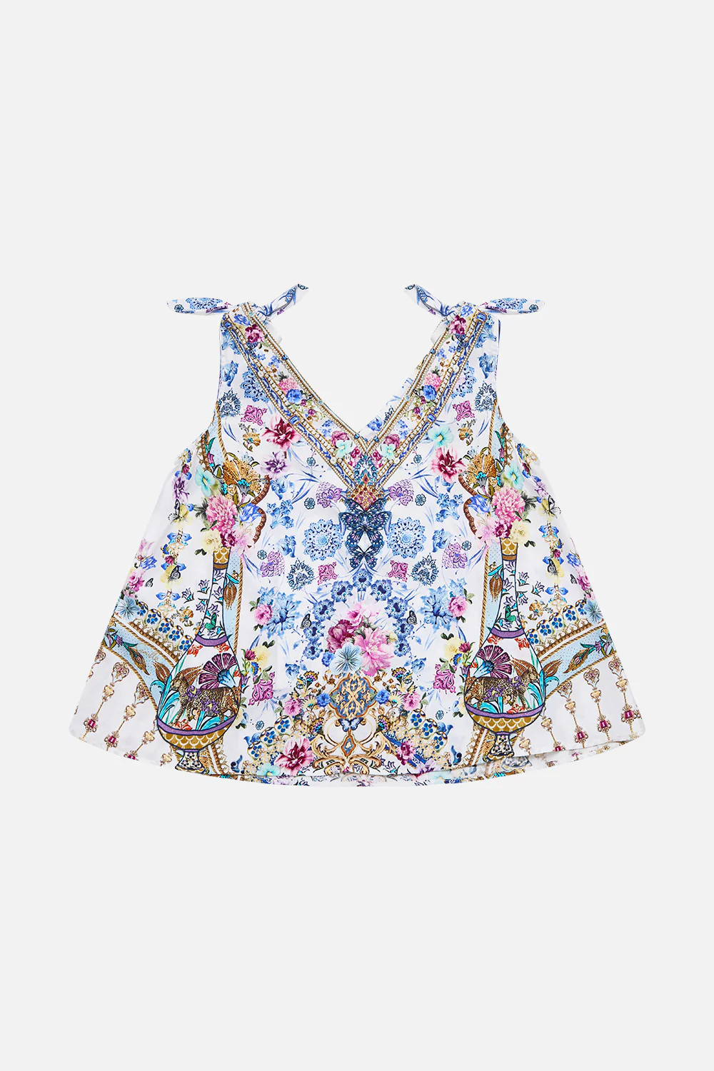KIDS SLEEVELESS TOP WITH TIE SHOULDER ALL ABOUT THAT LACE - Image 2