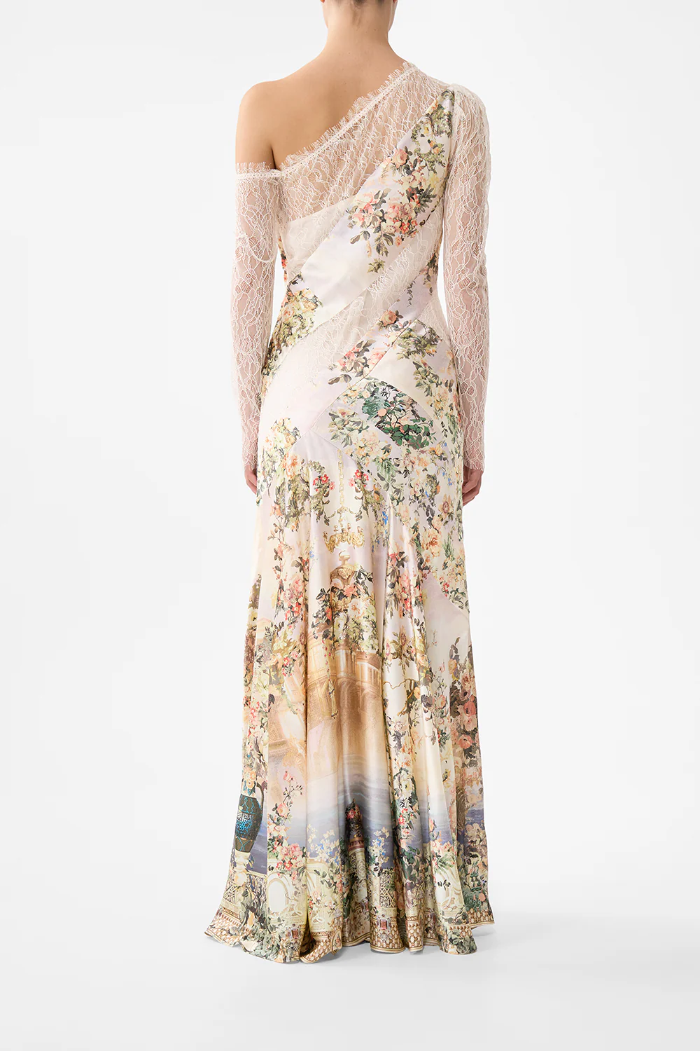 LACE SPLICE ONE SHOULDER DRESS TWILIGHT IN ISTANBUL - Image 2