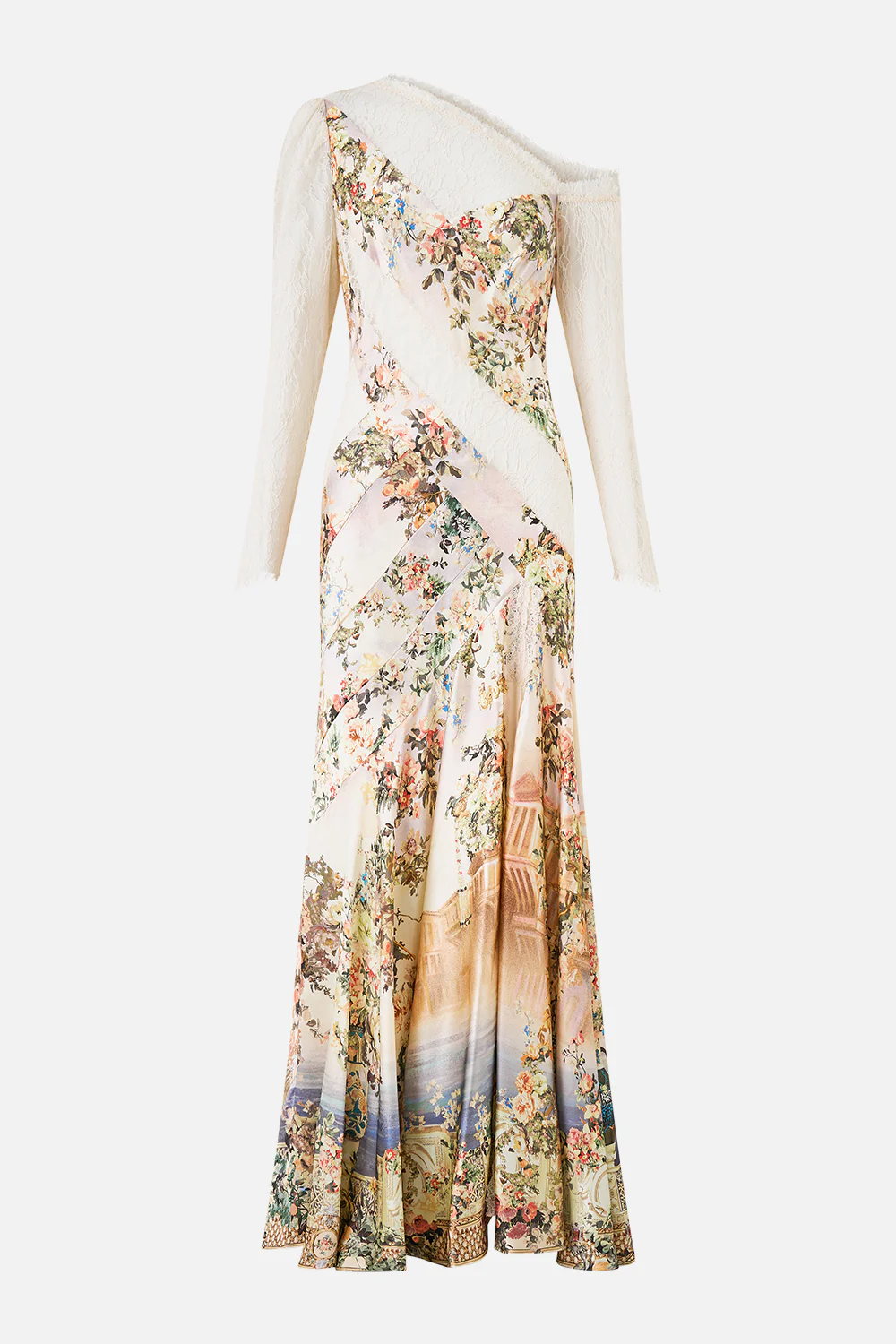 LACE SPLICE ONE SHOULDER DRESS TWILIGHT IN ISTANBUL - Image 3