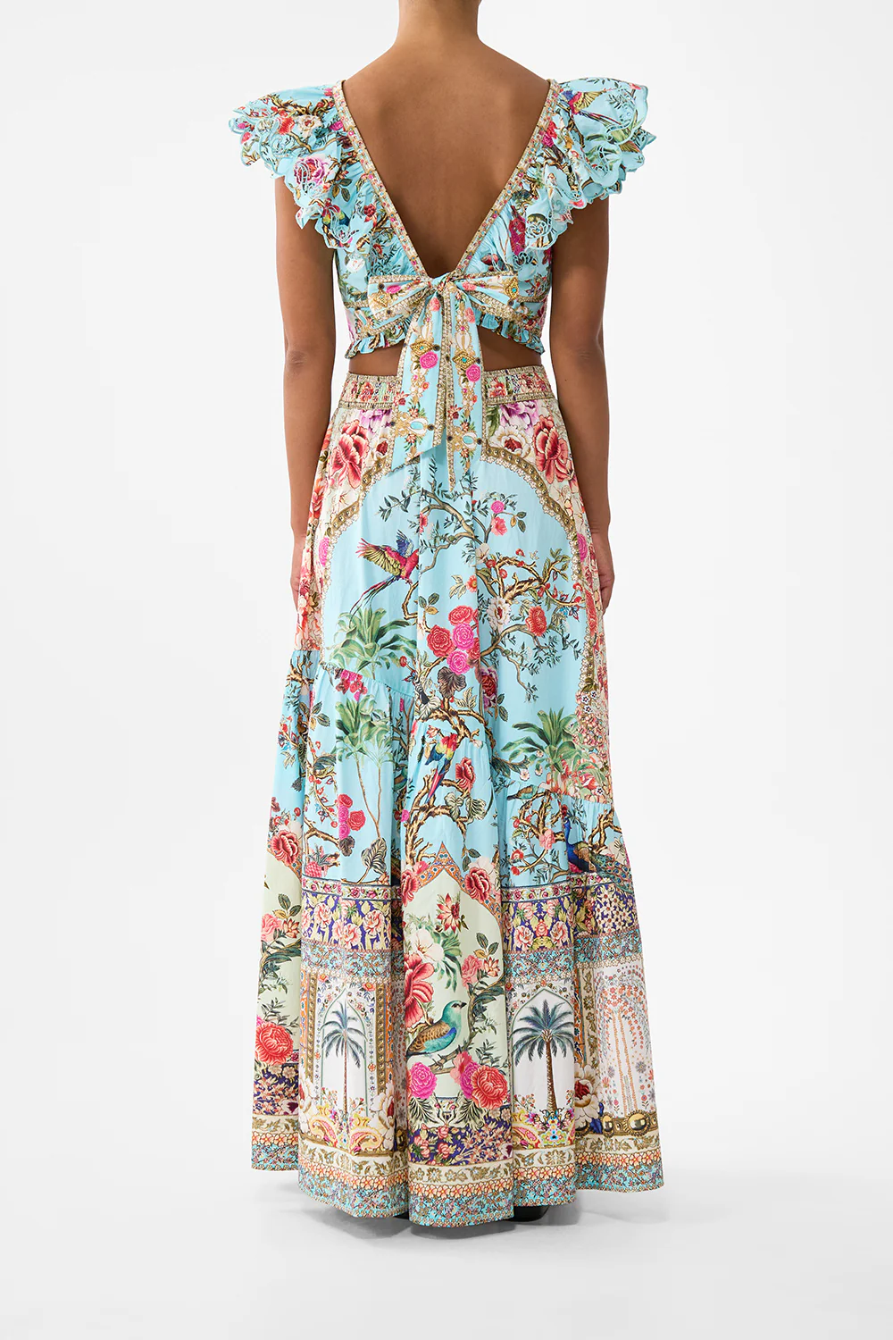 DEEP V-FRILL SHORT SLEEVE TOP SULTANS AND QUEENS - Image 2