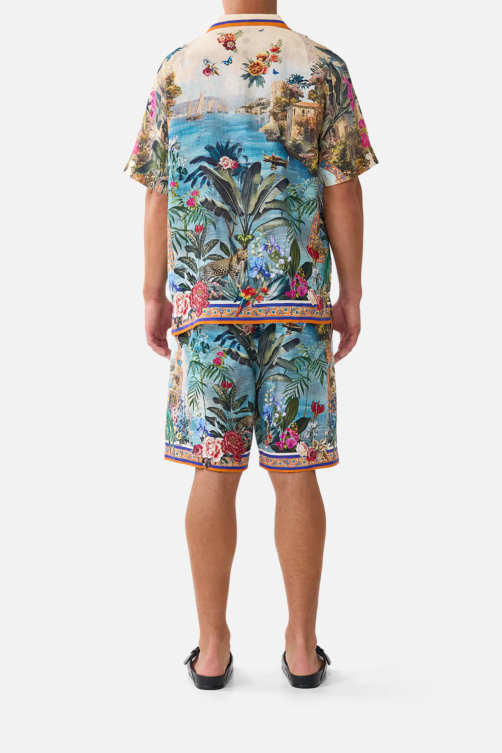 LONG WALK SHORT WITH ELASTIC BACK BODRUM BOTANICALS - Image 2