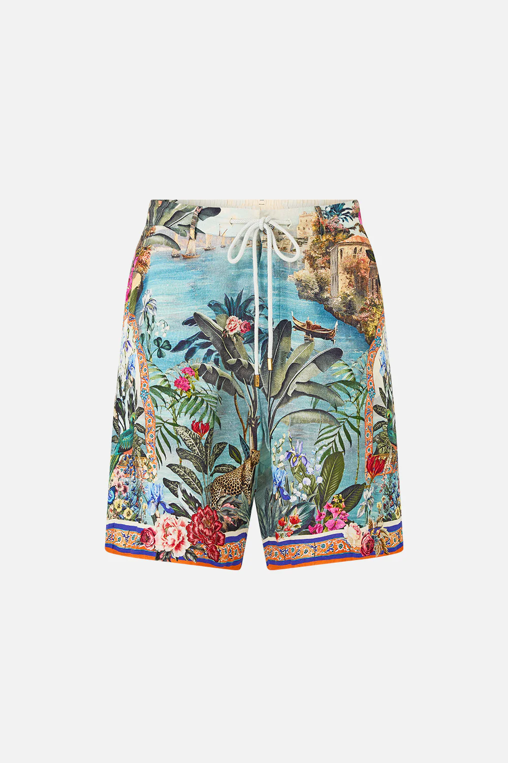 LONG WALK SHORT WITH ELASTIC BACK BODRUM BOTANICALS - Image 3