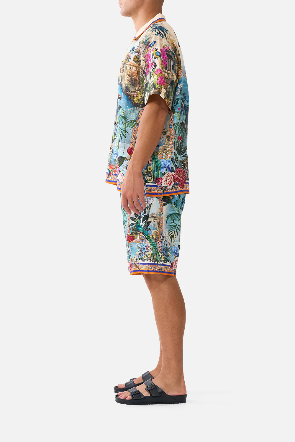 LONG WALK SHORT WITH ELASTIC BACK BODRUM BOTANICALS - Image 4