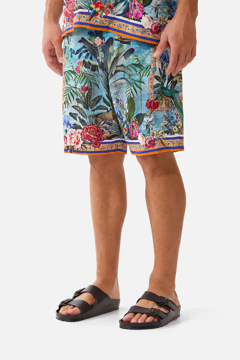 LONG WALK SHORT WITH ELASTIC BACK BODRUM BOTANICALS - Image 5