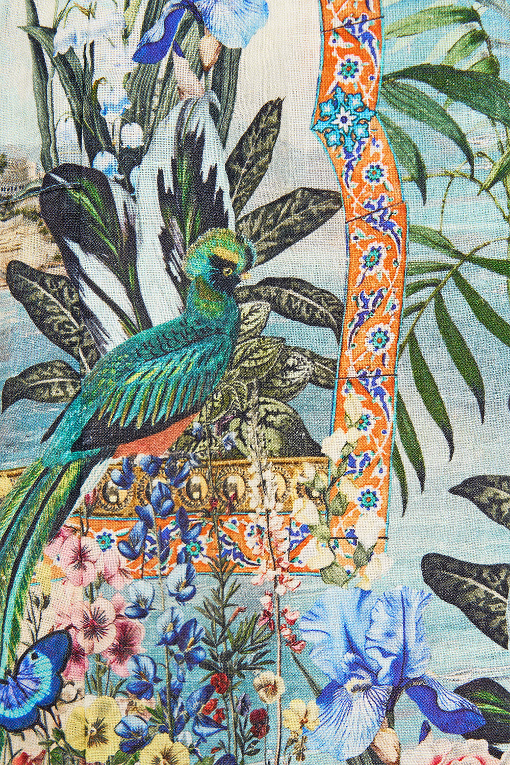 LONG WALK SHORT WITH ELASTIC BACK BODRUM BOTANICALS - Image 7