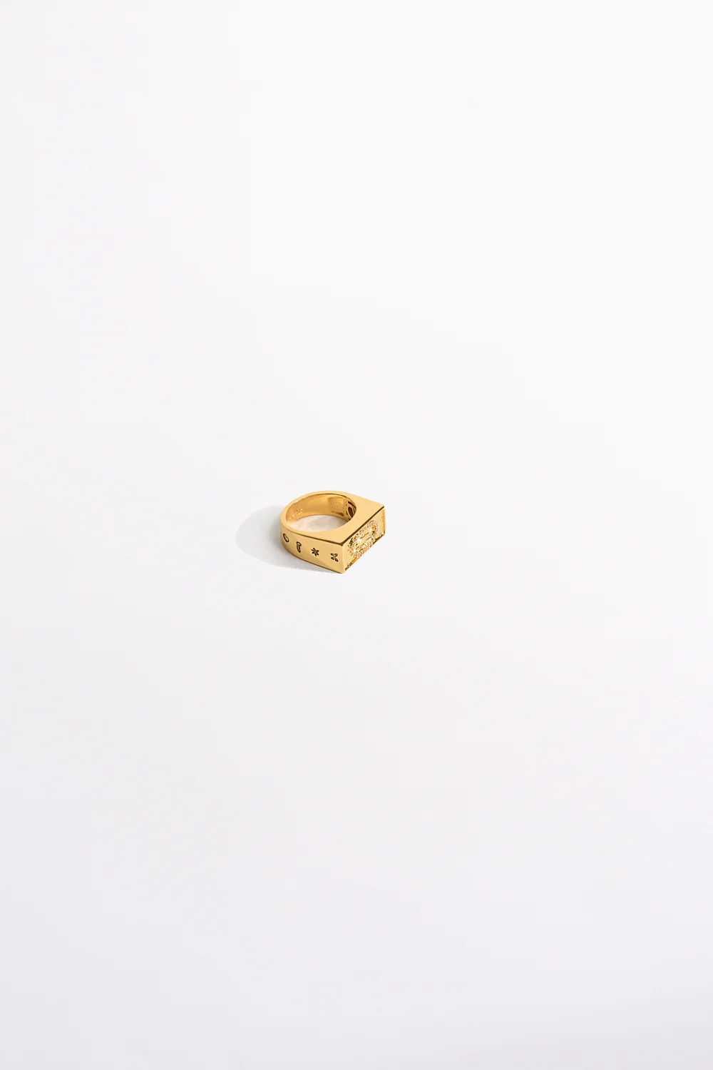 GYPSET GLITTERATI BAR RING SET GOLD - Image 4