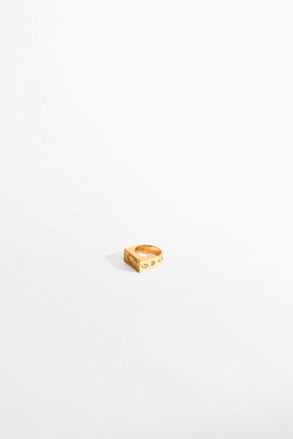 GYPSET GLITTERATI BAR RING SET GOLD - Image 5