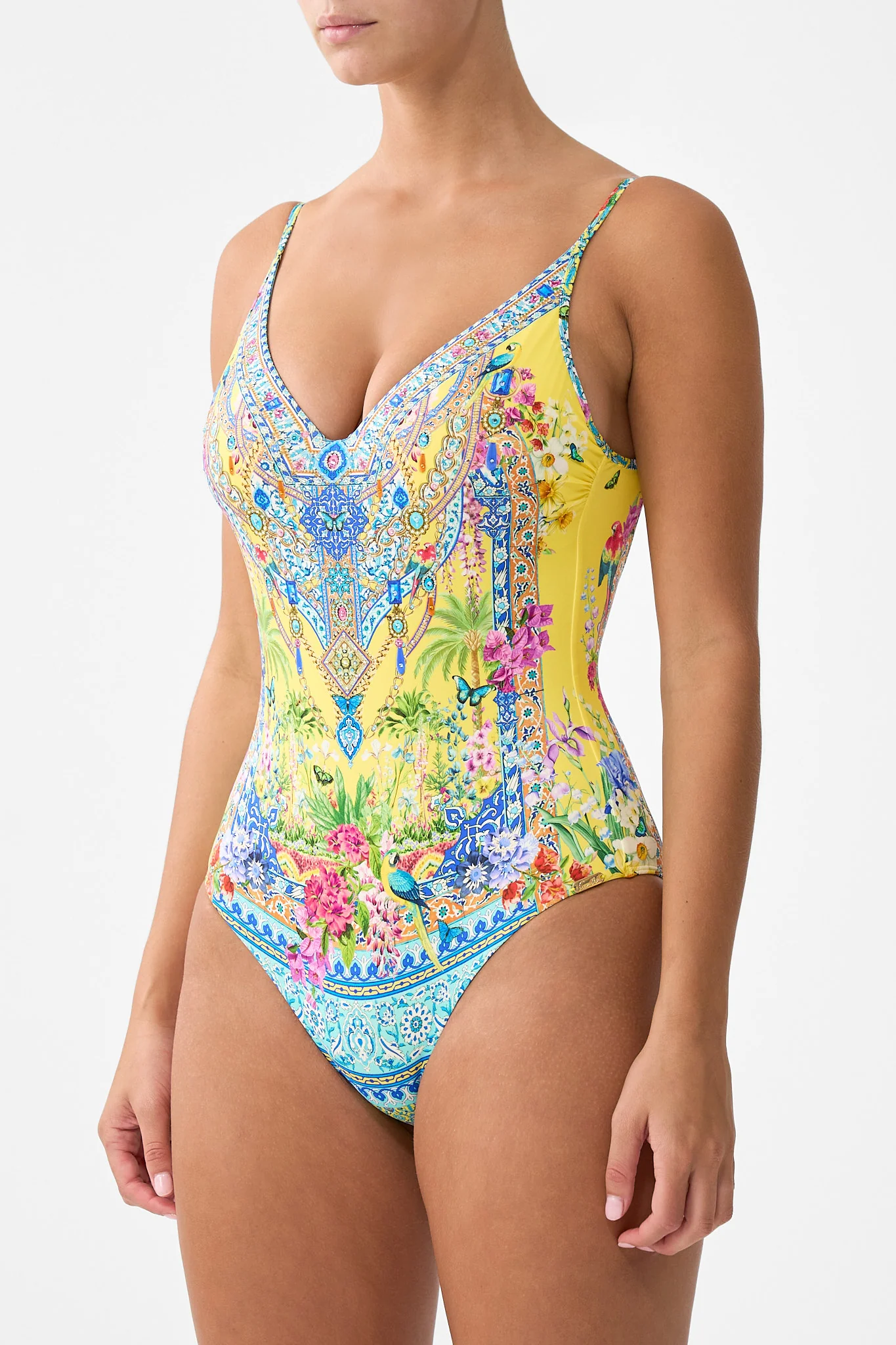 V NECK UNDERWIRE ONE PIECE WITH SCOOP BACK SULTANAHMET SUMMER - Image 5