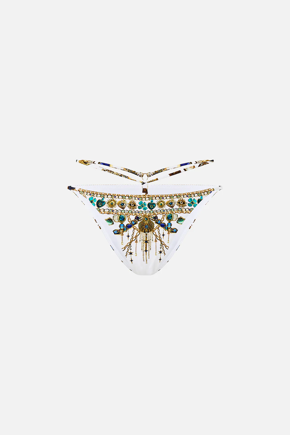 MULTI STRAP BIKINI BOTTOM WITH RING TRIMS CHAIN GANG - Image 3