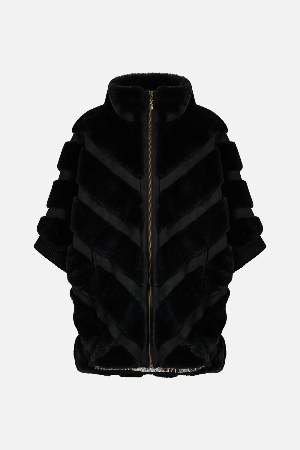 FAUX FUR SHORT SLEEVE SLOUCH JACKET ISTANBUL ANIMALIA - Image 3