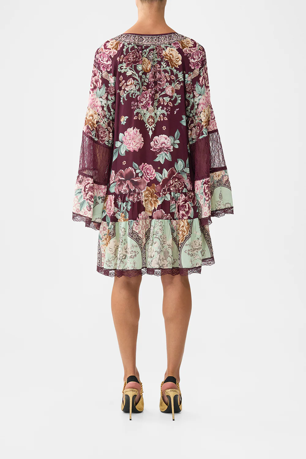 A-LINE GATHERED PANEL DRESS IF THESE TILES COULD TALK - Image 2