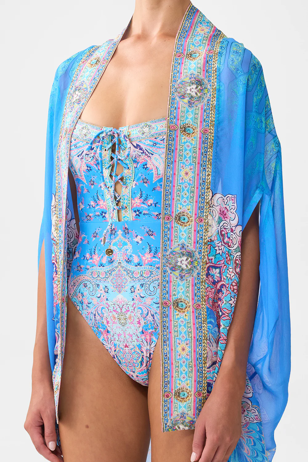 OPEN FRONT CARDI CAPE FOOTSTEPS IN FOLKLORE - Image 5