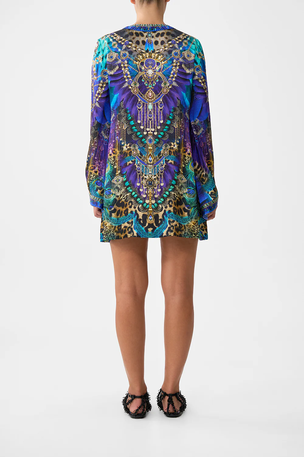 DEEP V NECK HARDWARE SHORT KAFTAN COSMIC ZOOLOGY - Image 2