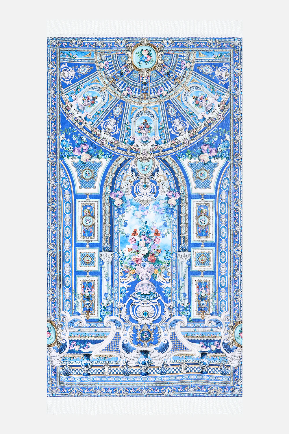 BEACH TOWEL WITH FRINGE OTTOMAN OPULENCE - Image 2