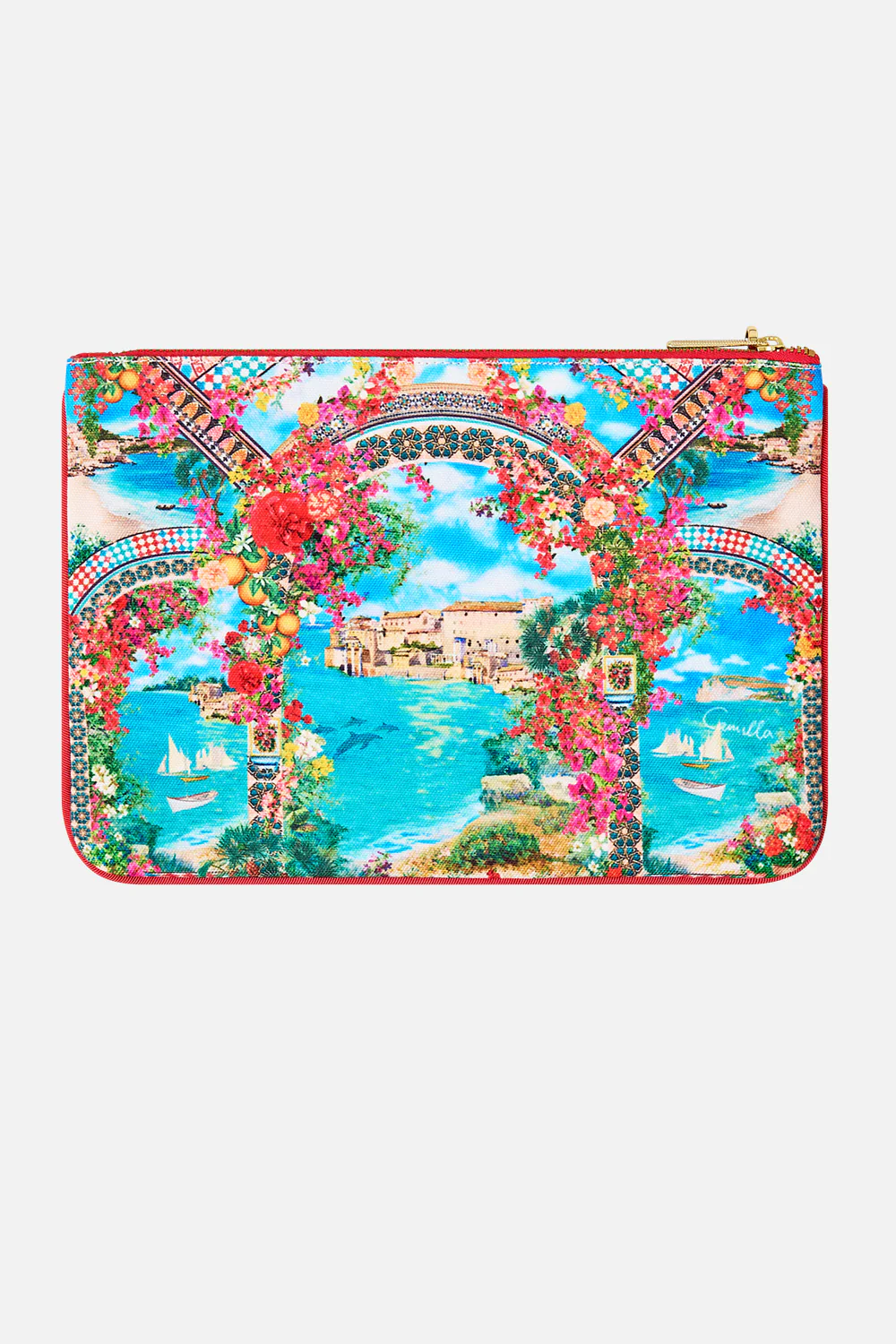 SMALL CANVAS CLUTCH MEET ME IN MALLORCA - Image 2