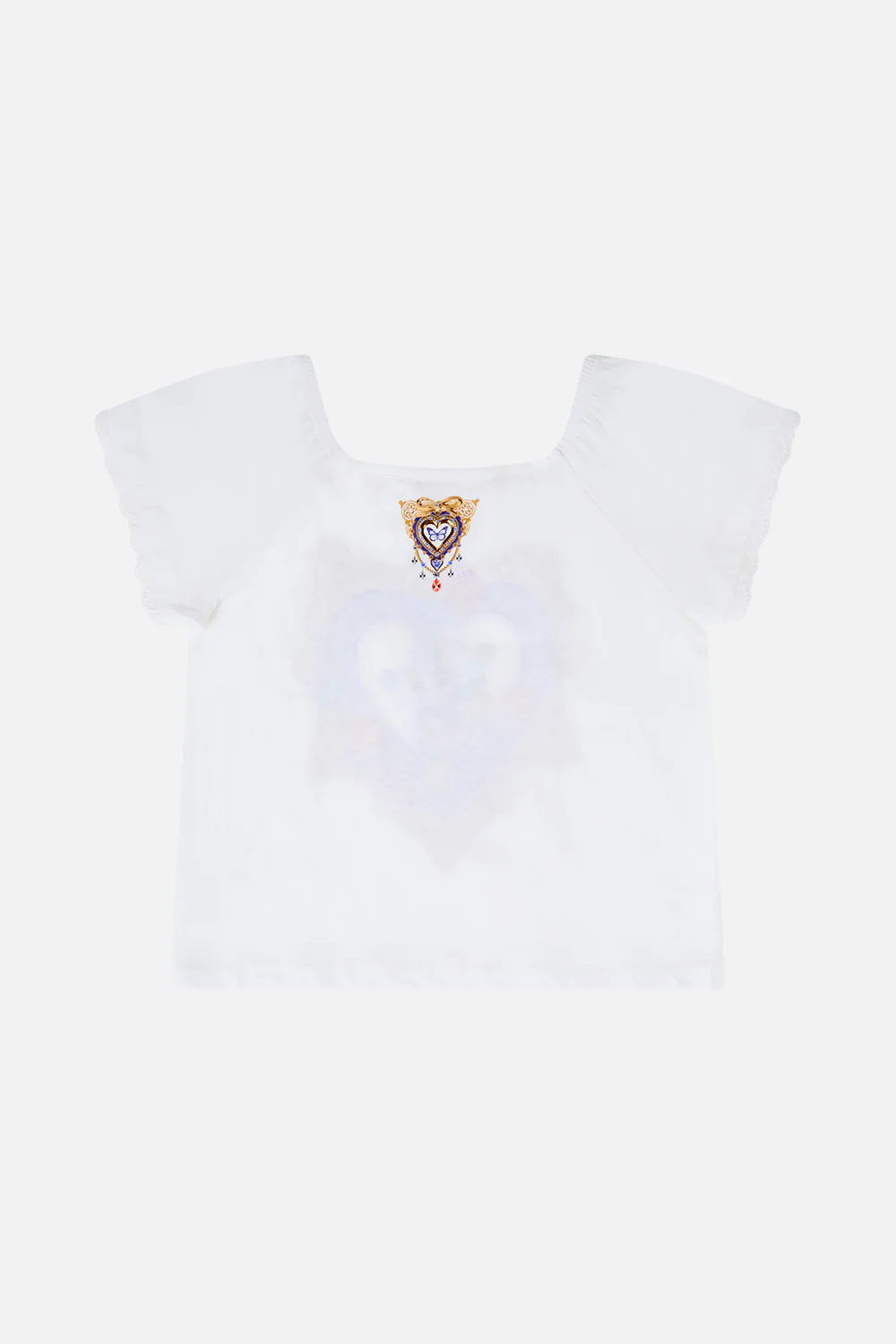 KIDS SHORT SLEEVE SQUARE NECK TEE THE POTTERY PARLOUR - Image 2